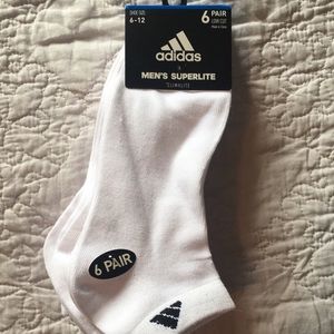 Brand new Adidas white socks